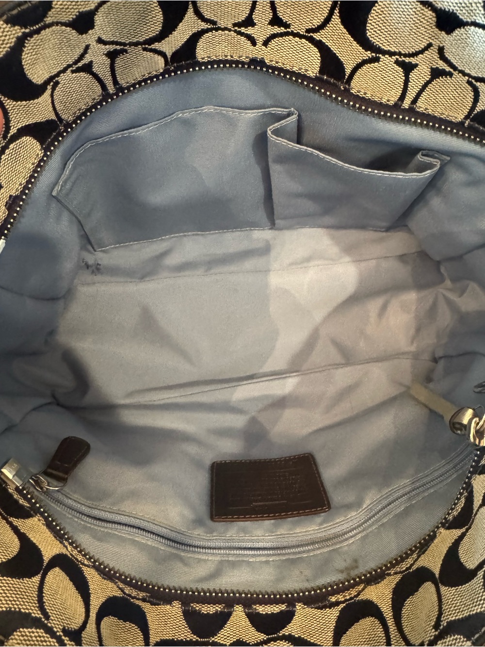 Coach Poppy Denim Patchwork Gallery Tote - 2009 - EUC - Picture 11 of 12